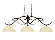 Z-Lite - 126BRZ-DGM14 - Three Light Billiard - Phoenix - Bronze