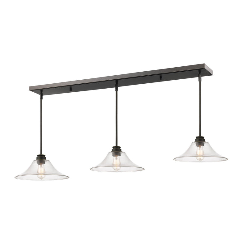 Z-Lite - 428MP14-3OB - Three Light Linear Chandelier - Annora - Olde Bronze