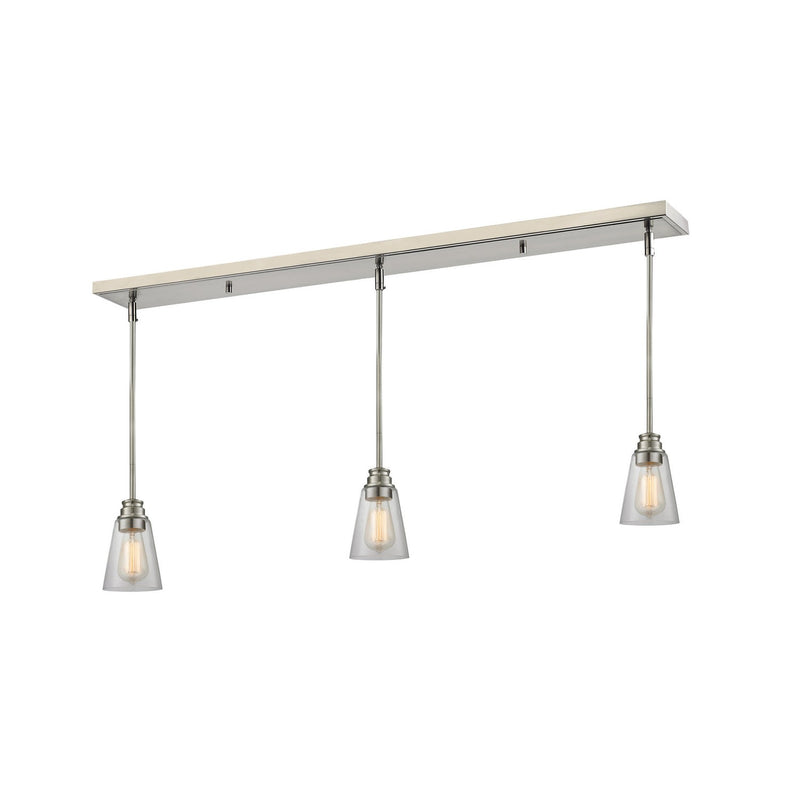 Z-Lite - 428MP-3BN - Three Light Linear Chandelier - Annora - Brushed Nickel