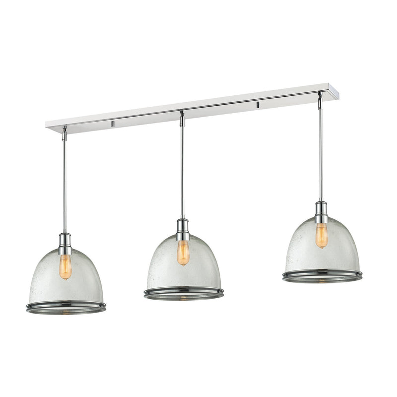 Z-Lite - 719P13-3CH - Three Light Linear Chandelier - Mason - Chrome