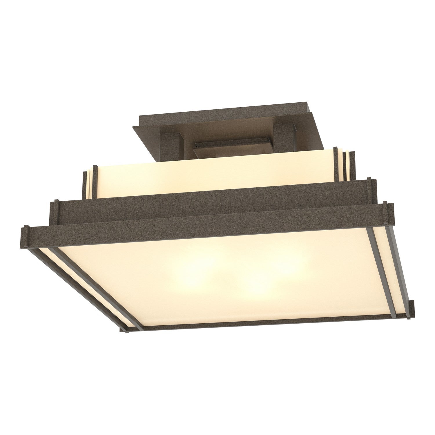 Hubbardton Forge - 123705-SKT-07-BB0416 - Four Light Semi-Flush Mount - Steppe - Coastal Dark Smoke