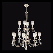 Fine Art Handcrafted Lighting - 584740-2ST - 12 Light Chandelier - Eaton Place - Silver