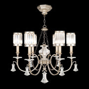 Fine Art Handcrafted Lighting - 595440-2ST - Six Light Chandelier - Eaton Place - Silver