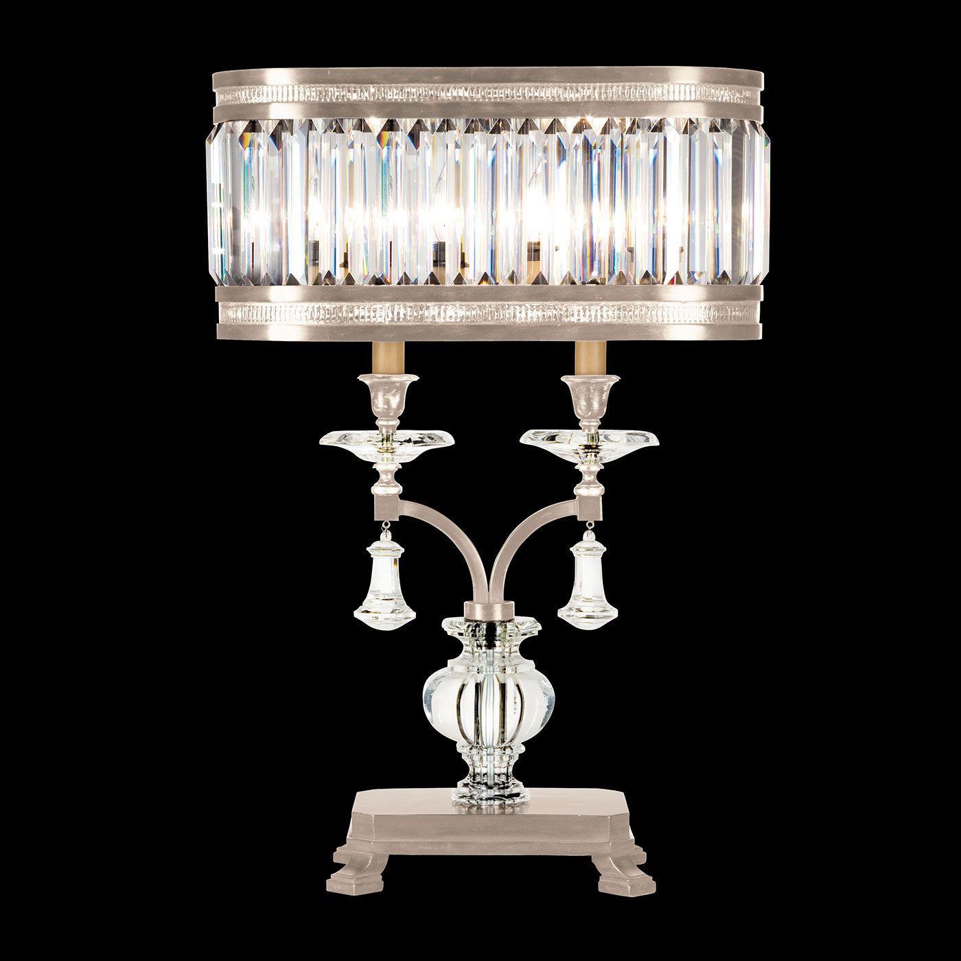 Fine Art Handcrafted Lighting - 606010-2ST - Two Light Table Lamp - Eaton Place - Silver