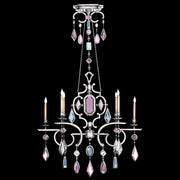 Fine Art Handcrafted Lighting - 725940-1ST - Six Light Chandelier - Encased Gems - Silver