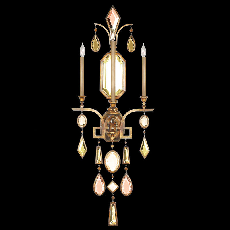 Fine Art Handcrafted Lighting - 727050-1ST - Three Light Wall Sconce - Encased Gems - Gold