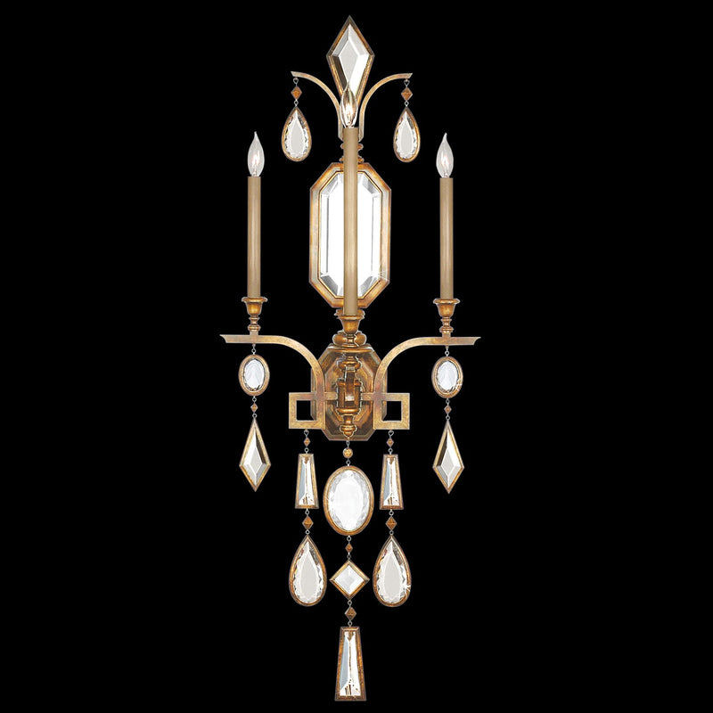 Fine Art Handcrafted Lighting - 727050-3ST - Three Light Wall Sconce - Encased Gems - Gold