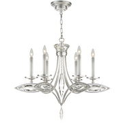 Fine Art Handcrafted Lighting - 843540-12ST - Six Light Chandelier - Marquise - Silver