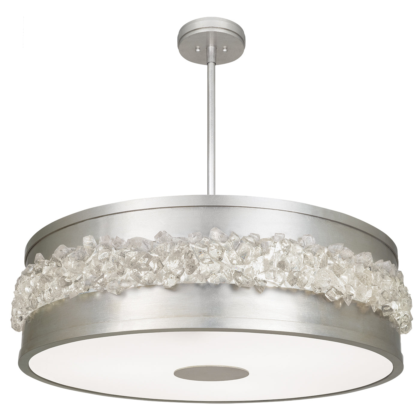 Fine Art Handcrafted Lighting - 876340ST - Three Light Pendant - Arctic Halo - Silver