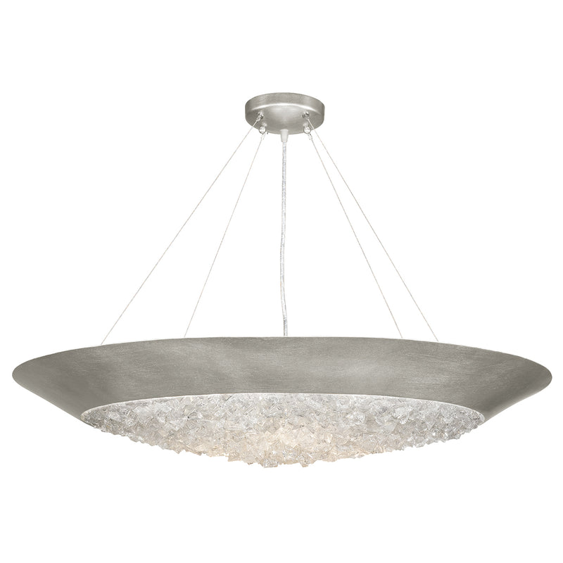 Fine Art Handcrafted Lighting - 876440ST - Three Light Pendant - Arctic Halo - Silver