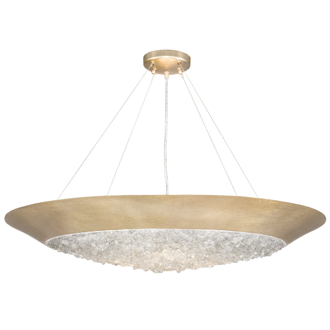 Fine Art Handcrafted Lighting - 876440-1ST - Three Light Pendant - Arctic Halo - Gold