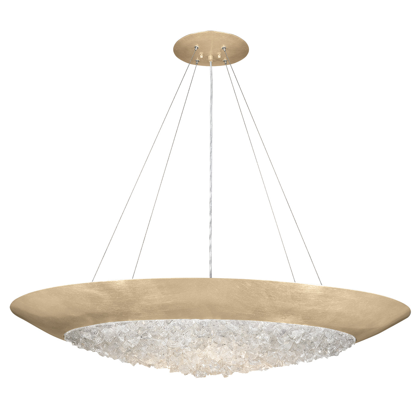 Fine Art Handcrafted Lighting - 876540-1ST - Three Light Pendant - Arctic Halo - Gold