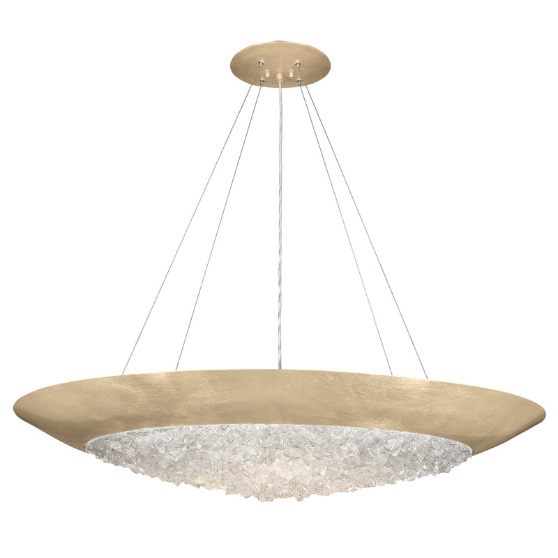 Fine Art Handcrafted Lighting - 876540-1ST - Three Light Pendant - Arctic Halo - Gold