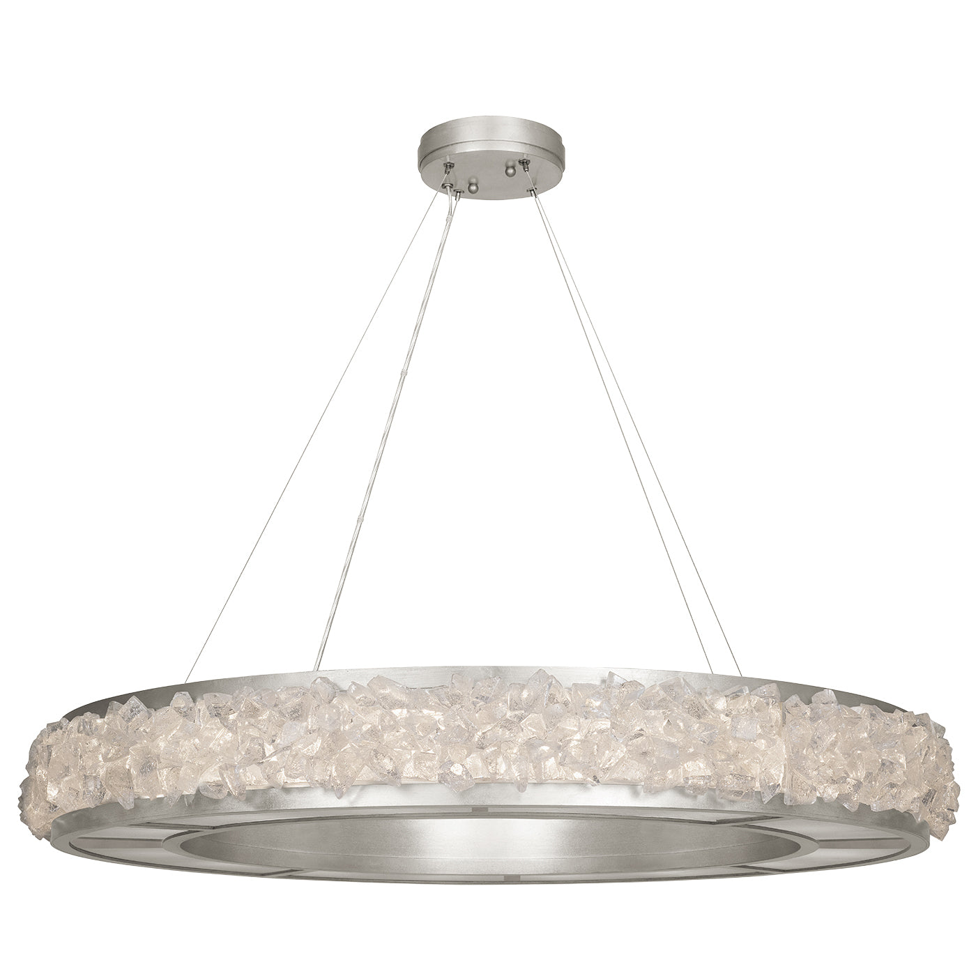 Fine Art Handcrafted Lighting - 878040ST - 16 Light Pendant - Arctic Halo - Silver