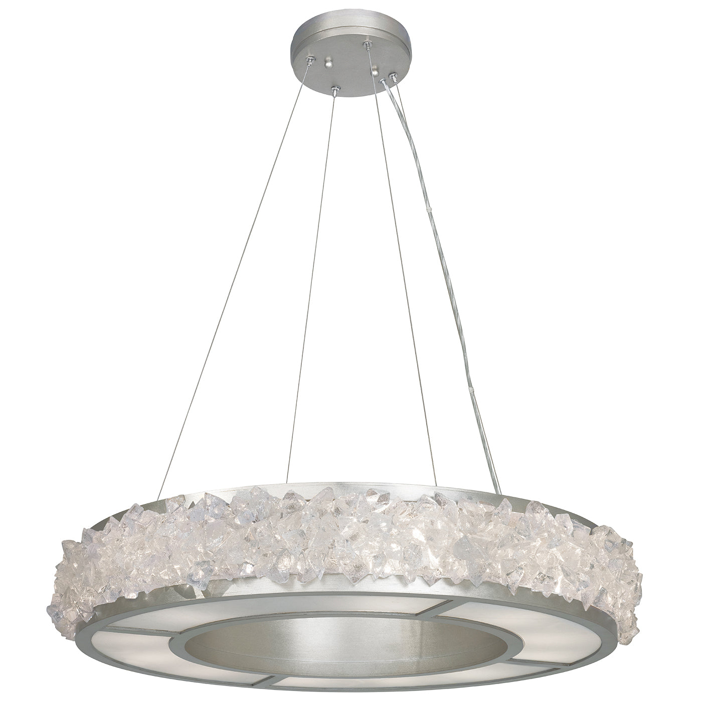 Fine Art Handcrafted Lighting - 878140ST - 12 Light Pendant - Arctic Halo - Silver
