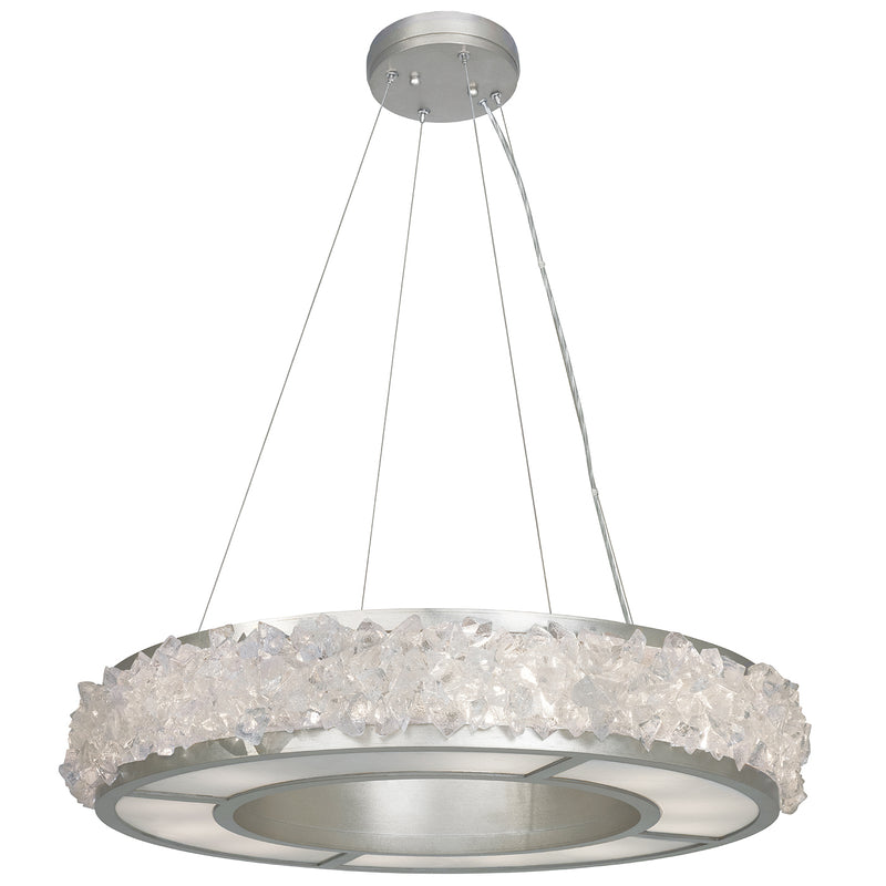 Fine Art Handcrafted Lighting - 878140ST - 12 Light Pendant - Arctic Halo - Silver