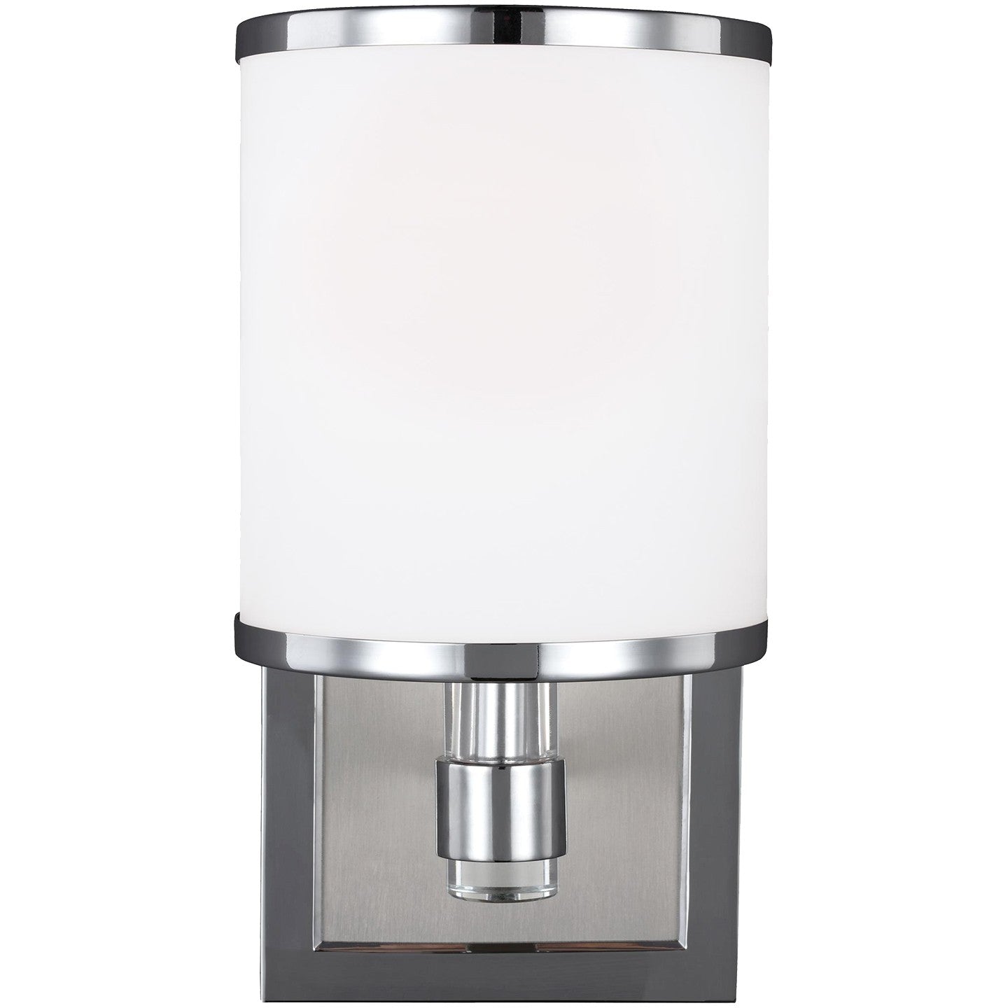 Generation Lighting - VS23301SN/CH - One Light Wall Sconce - Prospect Park - Satin Nickel / Chrome