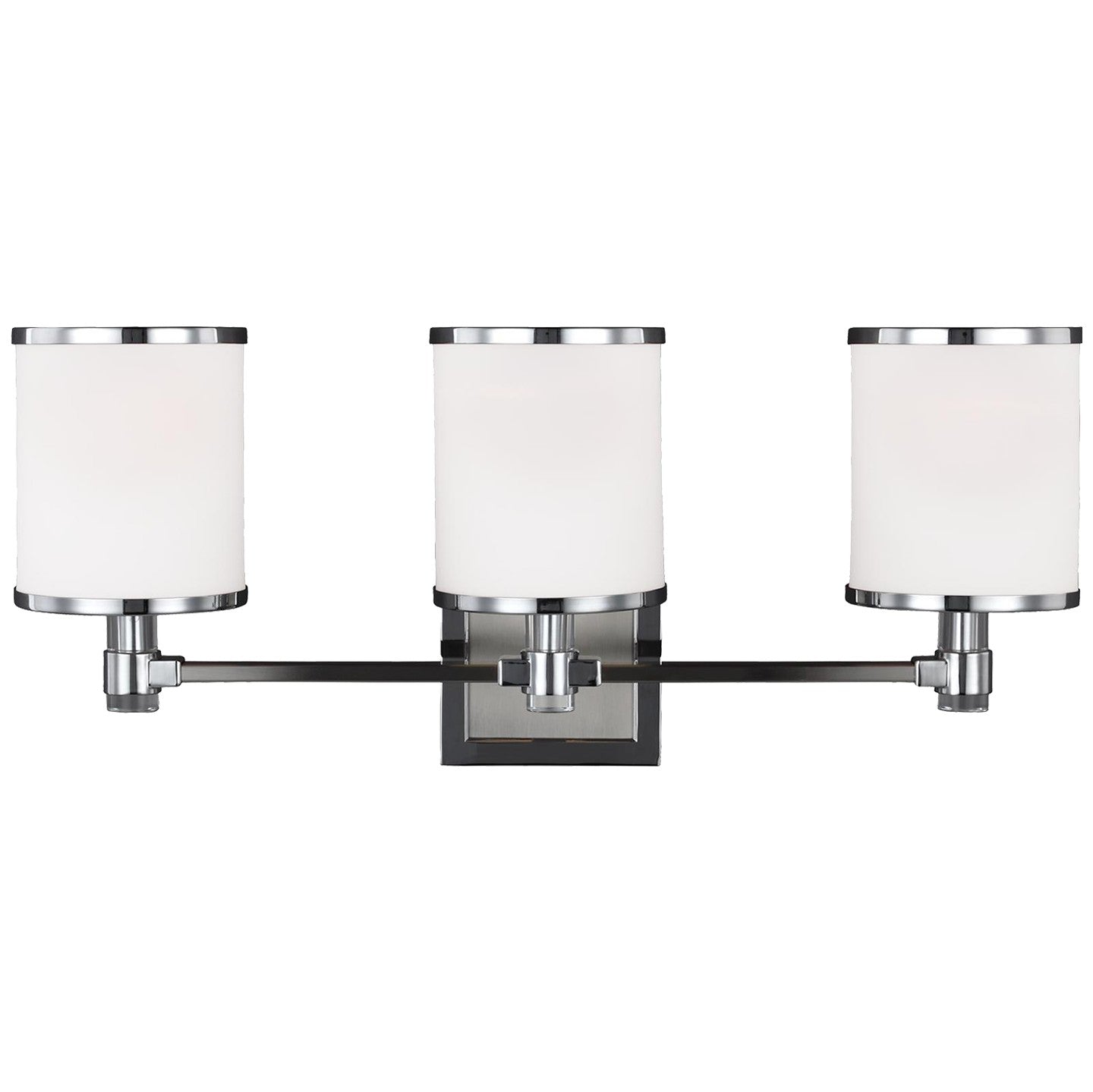 Generation Lighting - VS23303SN/CH - Three Light Vanity - Prospect Park - Satin Nickel / Chrome