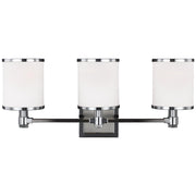 Generation Lighting - VS23303SN/CH - Three Light Vanity - Prospect Park - Satin Nickel / Chrome