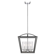 Golden - 4309-3P BLK-SD - Three Light Pendant - Mercer - Matte Black