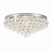 Crystorama - 138-CH - Six Light Flush Mount - Calypso - Polished Chrome