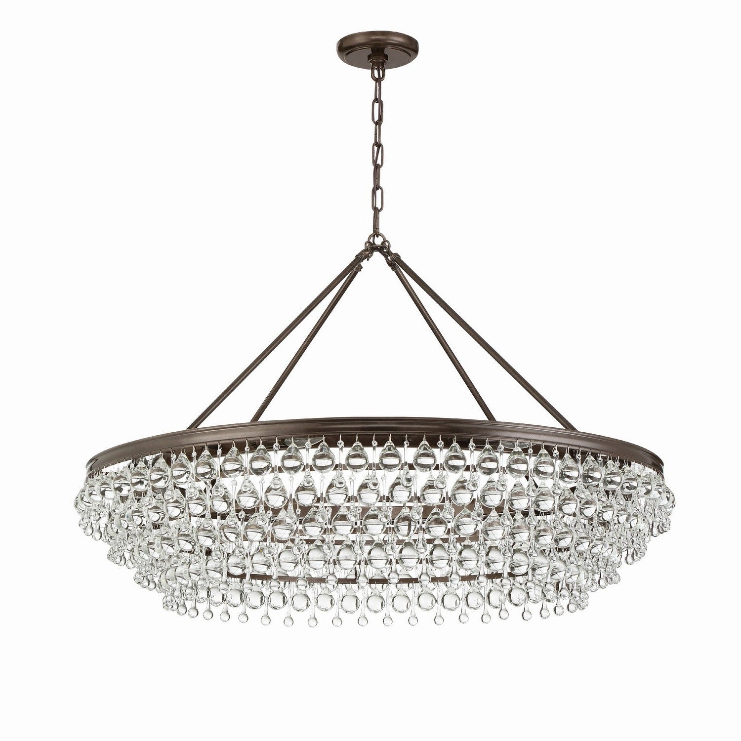Crystorama - 278-VZ - Eight Light Chandelier - Calypso - Vibrant Bronze
