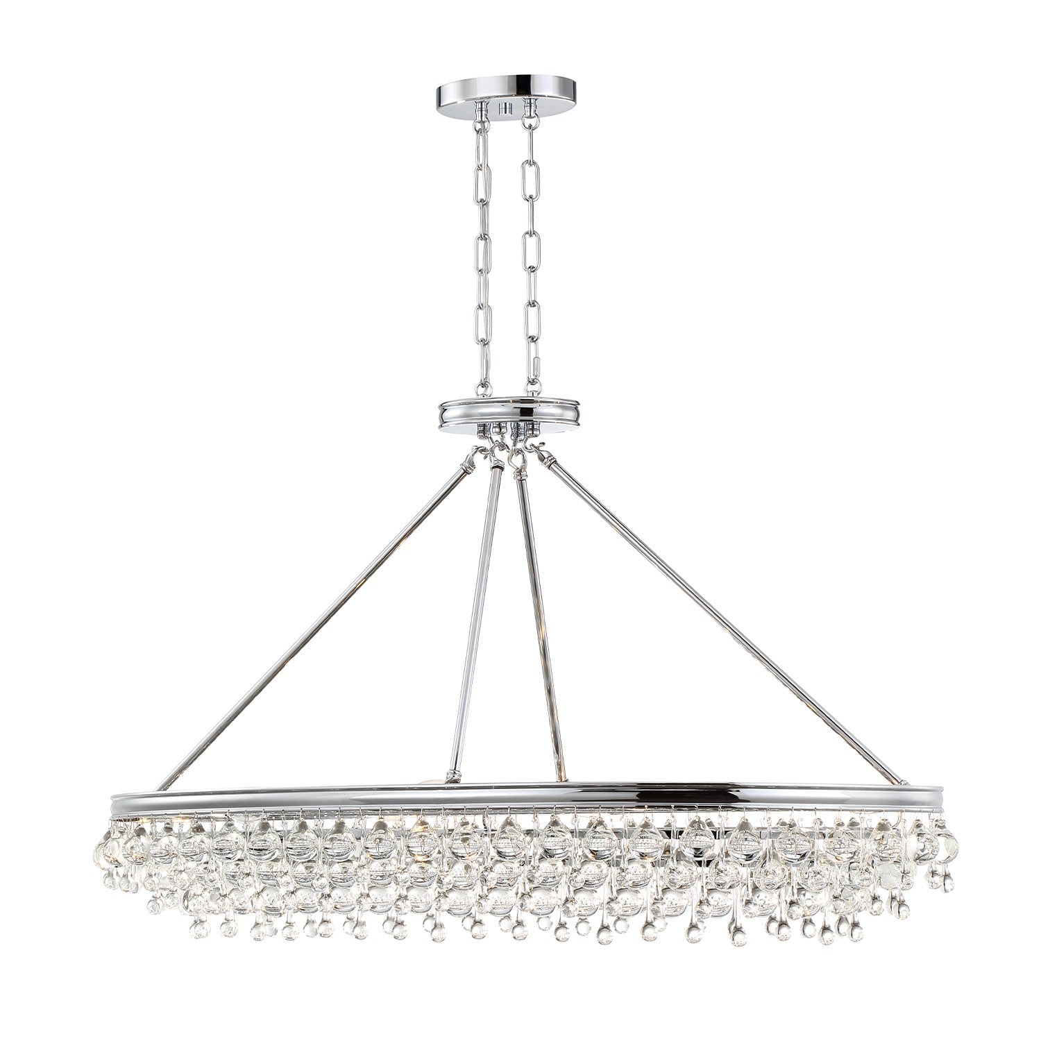 Crystorama - 279-CH - Eight Light Chandelier - Calypso - Polished Chrome