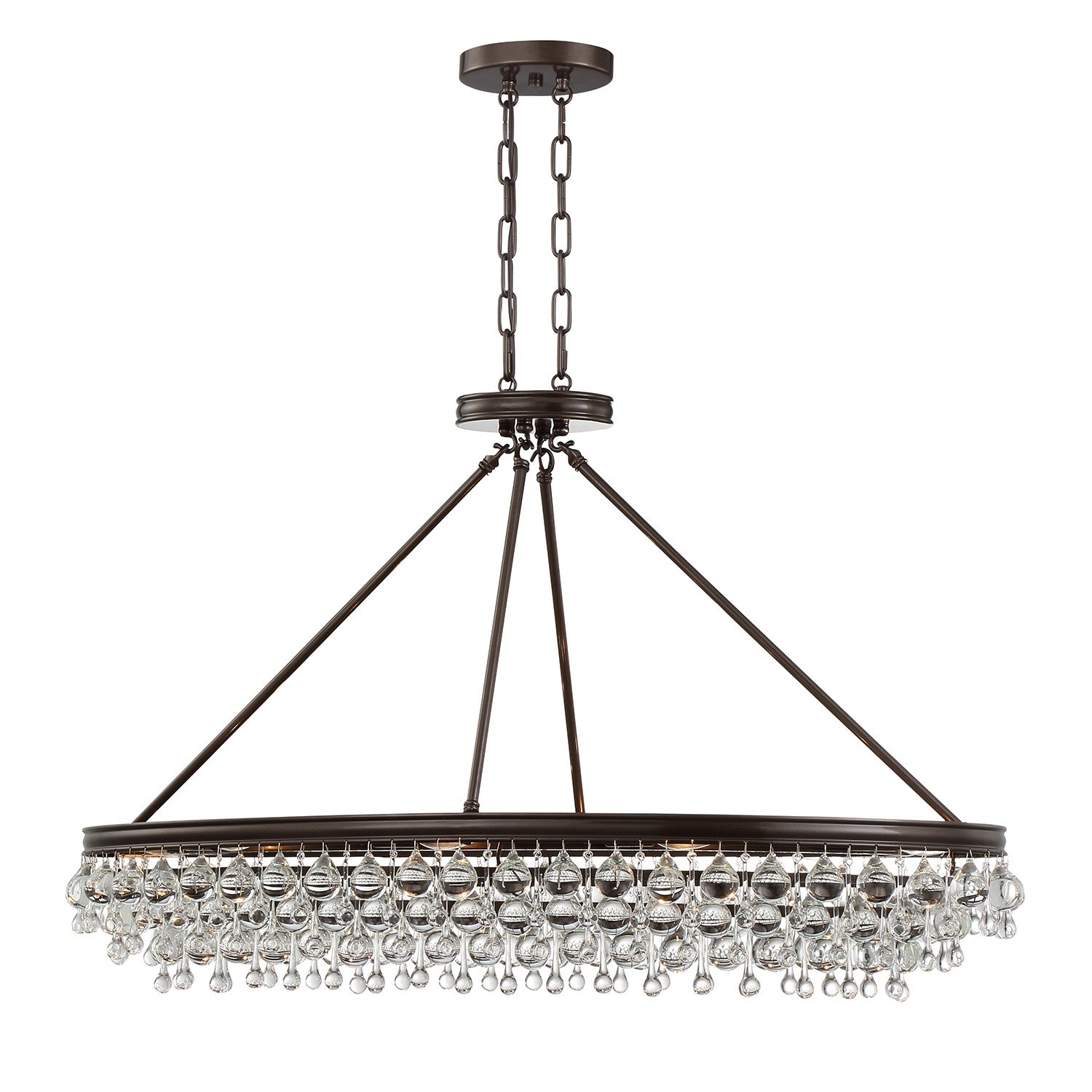Crystorama - 279-VZ - Eight Light Chandelier - Calypso - Vibrant Bronze