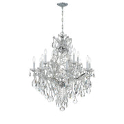Crystorama - 4413-CH-CL-MWP - 13 Light Chandelier - Maria Theresa - Polished Chrome