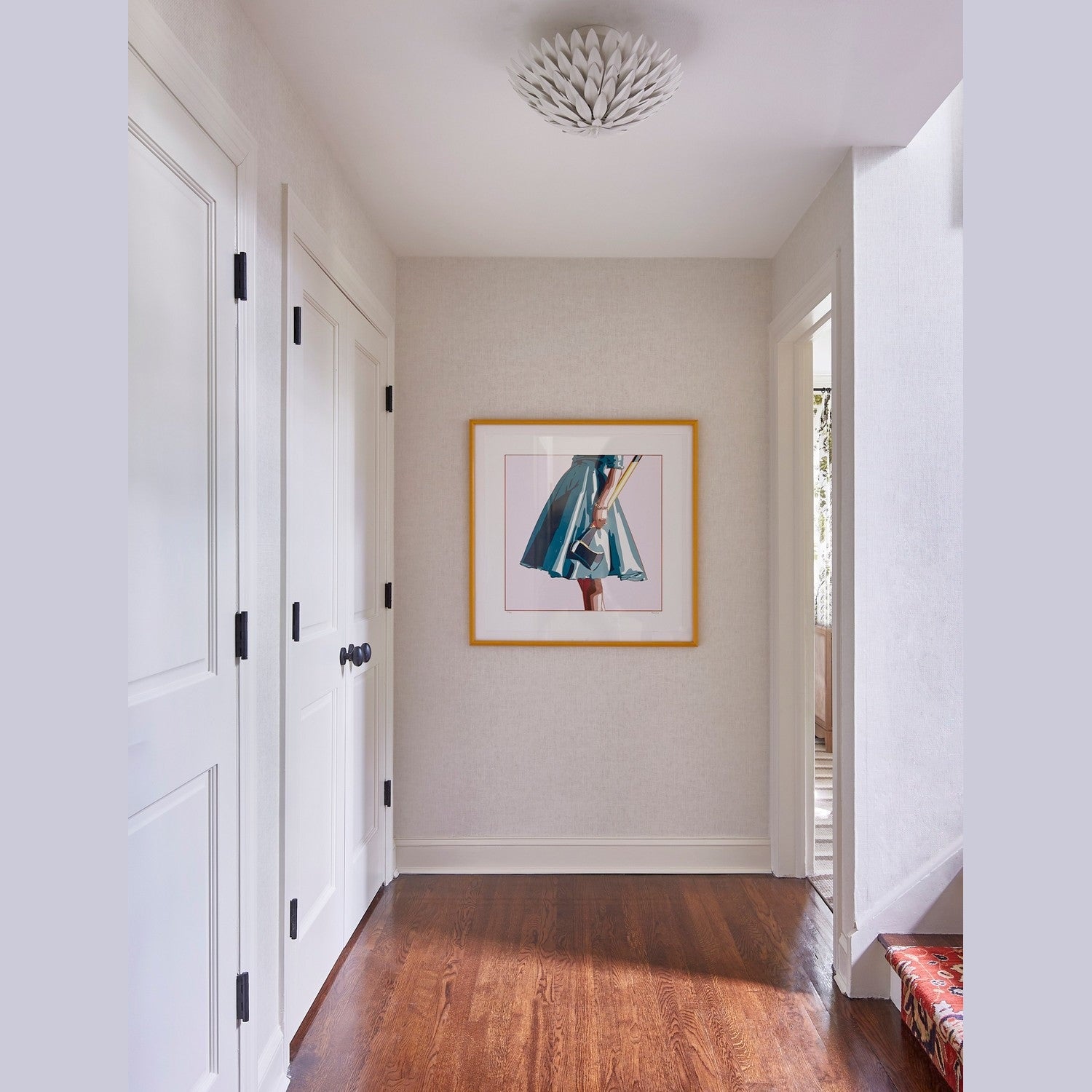 Crystorama - 505-MT - Four Light Semi Flush Mount - Broche - Matte White