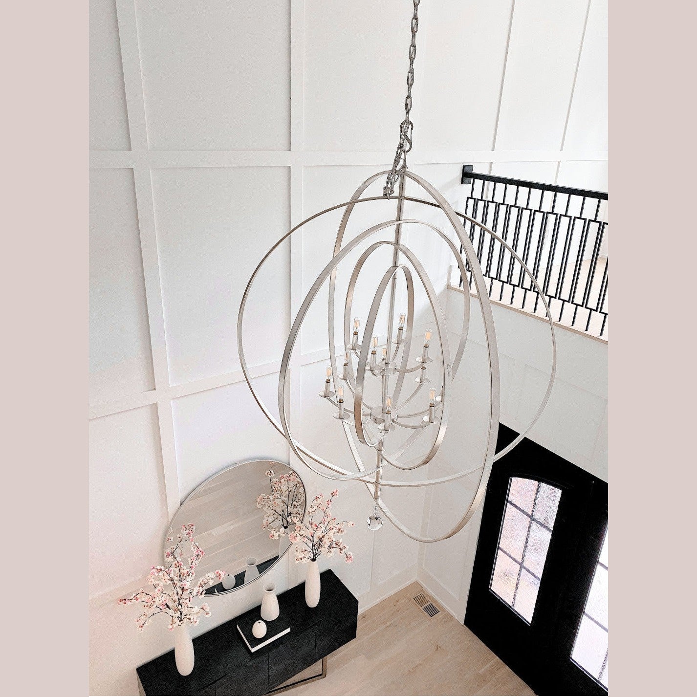 Crystorama - 590-SA - 12 Light Chandelier - Luna - Antique Silver
