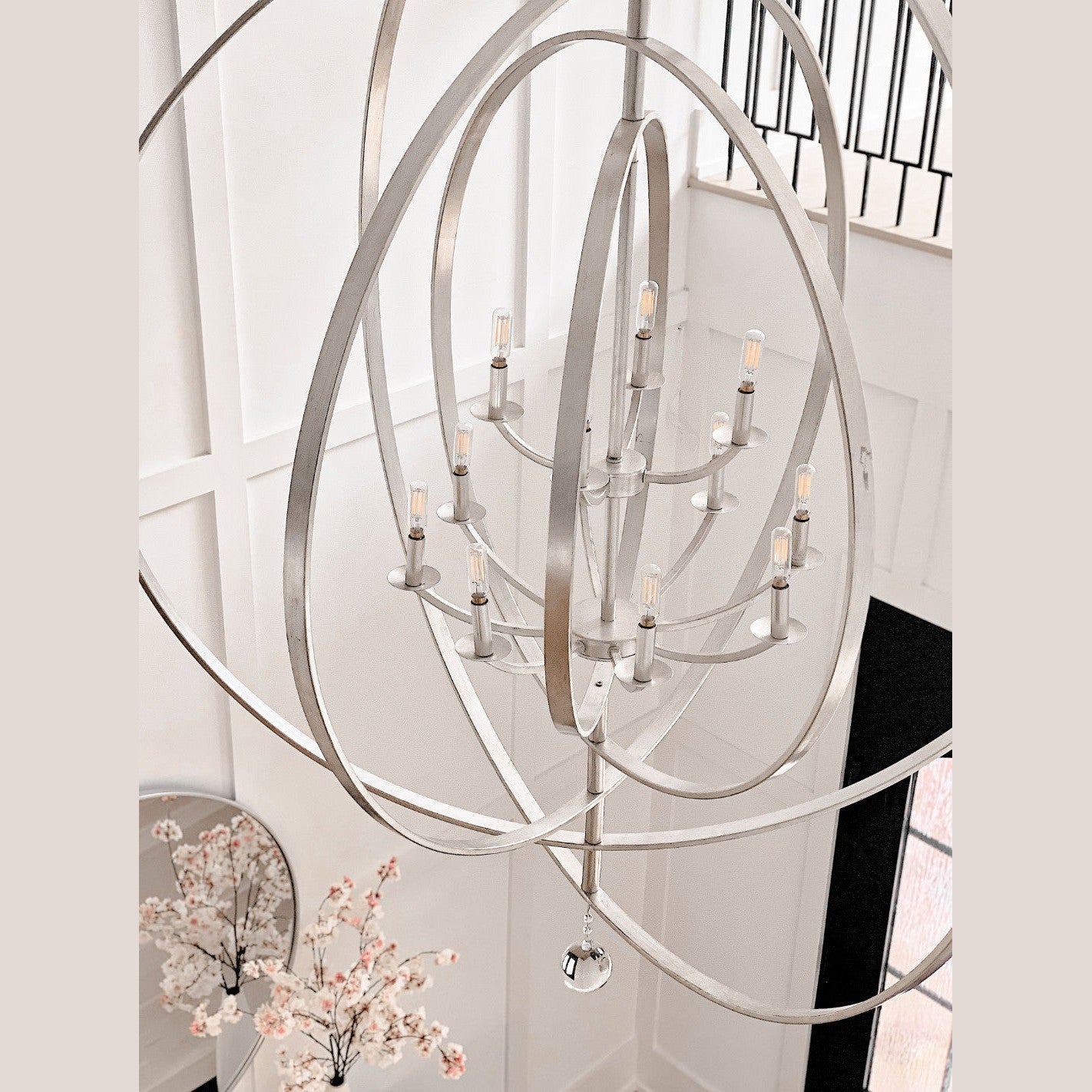 Crystorama - 590-SA - 12 Light Chandelier - Luna - Antique Silver