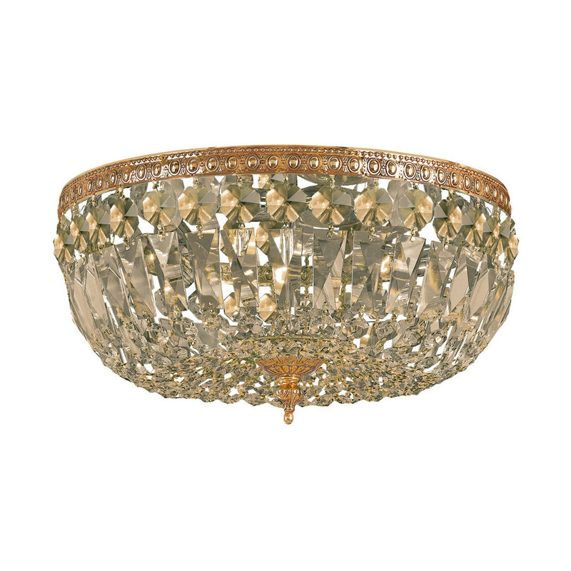 Crystorama - 712-OB-GT-MWP - Three Light Flush Mount - Ceiling Mount - Olde Brass