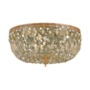 Crystorama - 714-OB-GT-MWP - Three Light Flush Mount - Ceiling Mount - Olde Brass