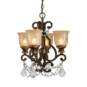 Crystorama - 7504-BU-CL-S - Four Light Mini Chandelier - Norwalk - Bronze Umber
