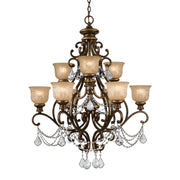Crystorama - 7509-BU-CL-S - Nine Light Chandelier - Norwalk - Bronze Umber