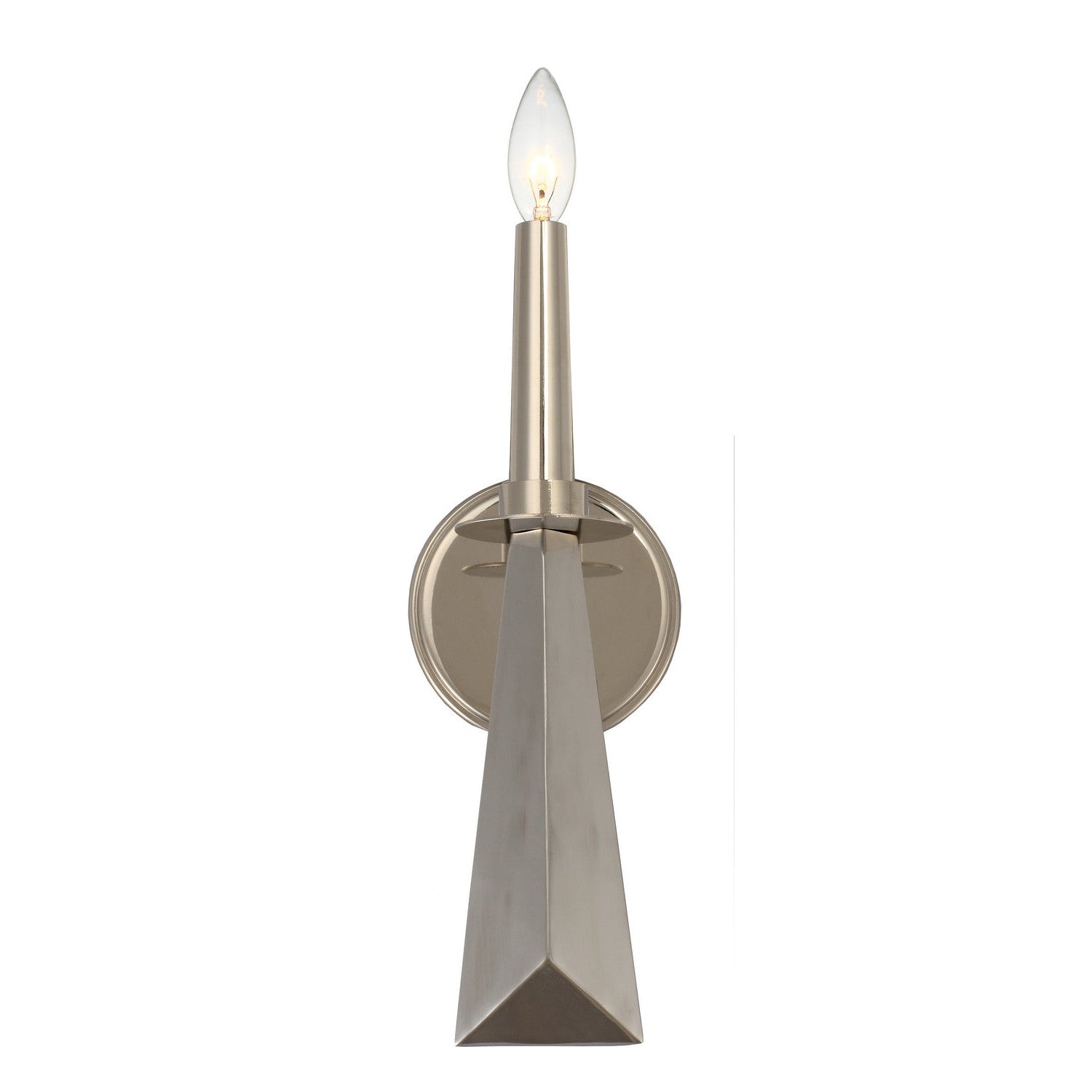 Crystorama - 7591-PN - One Light Wall Sconce - Palmer - Polished Nickel