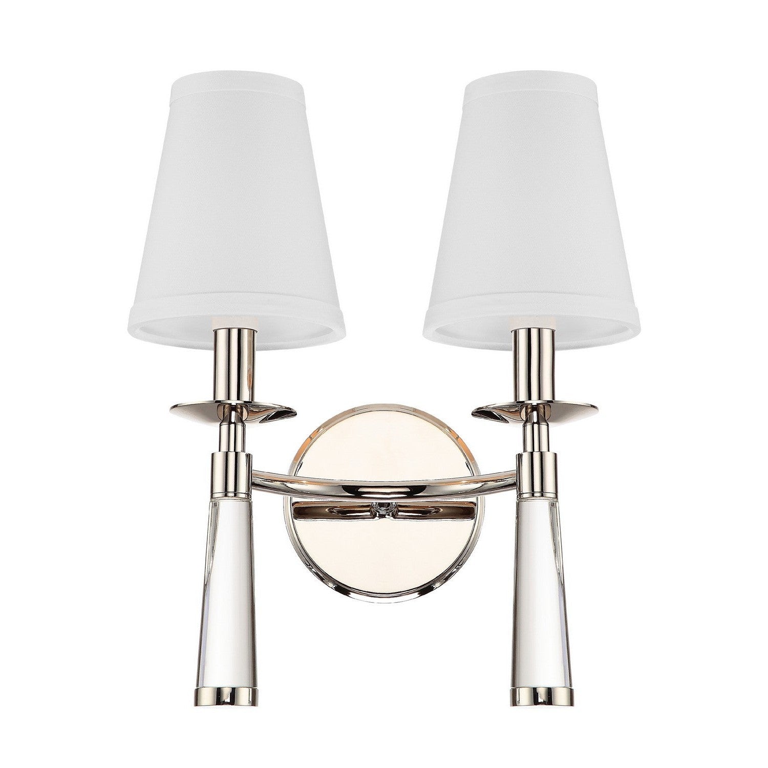 Crystorama - 8862-PN - Two Light Wall Sconce - Baxter - Polished Nickel