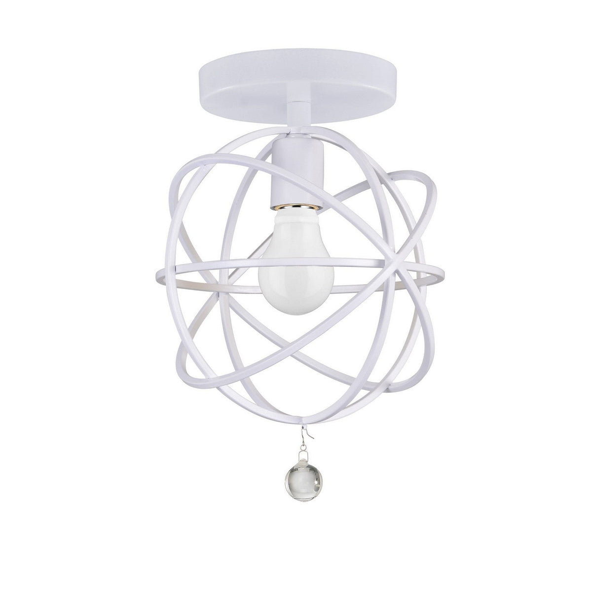 Crystorama - 9220-WW_CEILING - One Light Semi Flush Mount - Solaris - Wet White