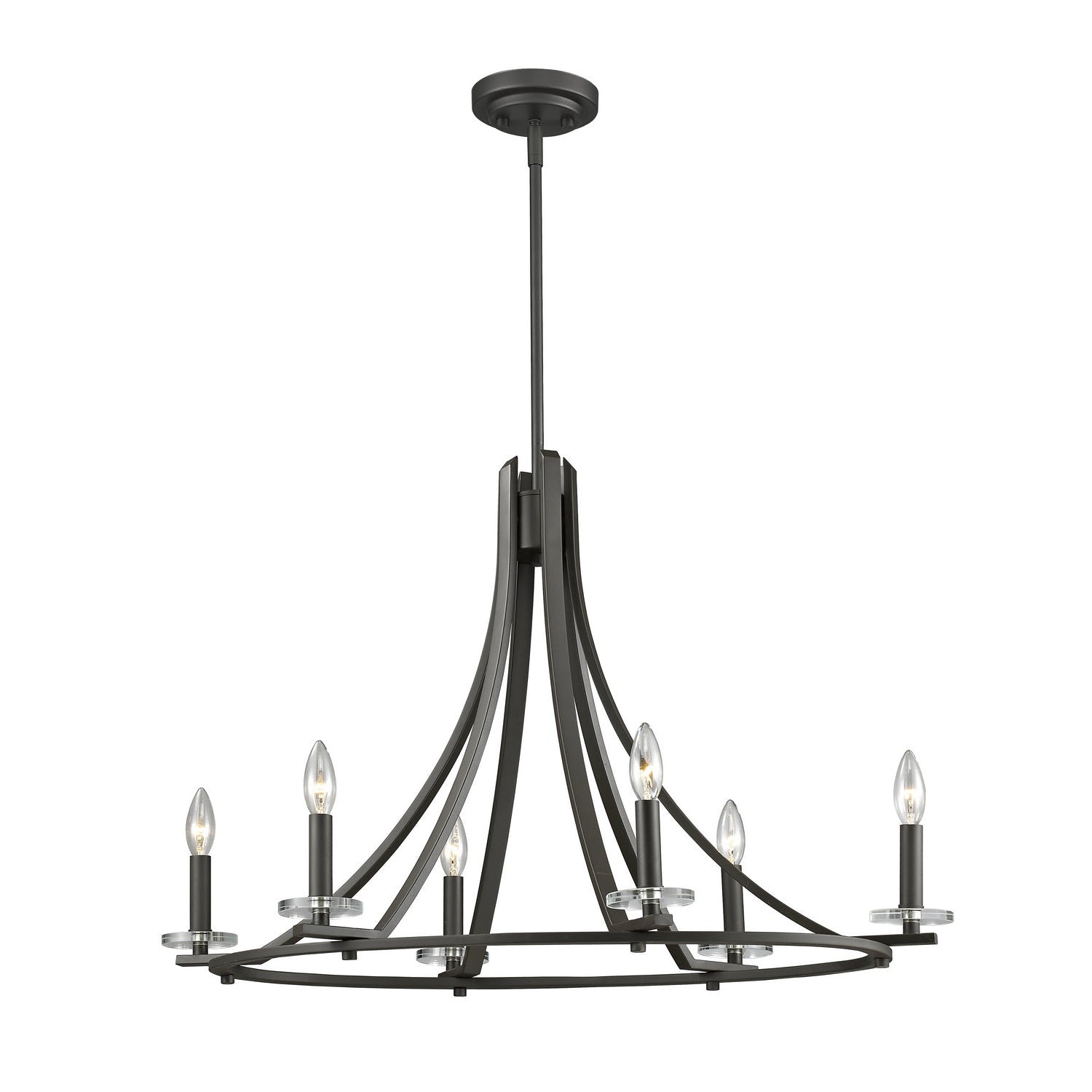 Z-Lite - 2010-6C-BRZ - Six Light Chandelier - Verona - Bronze