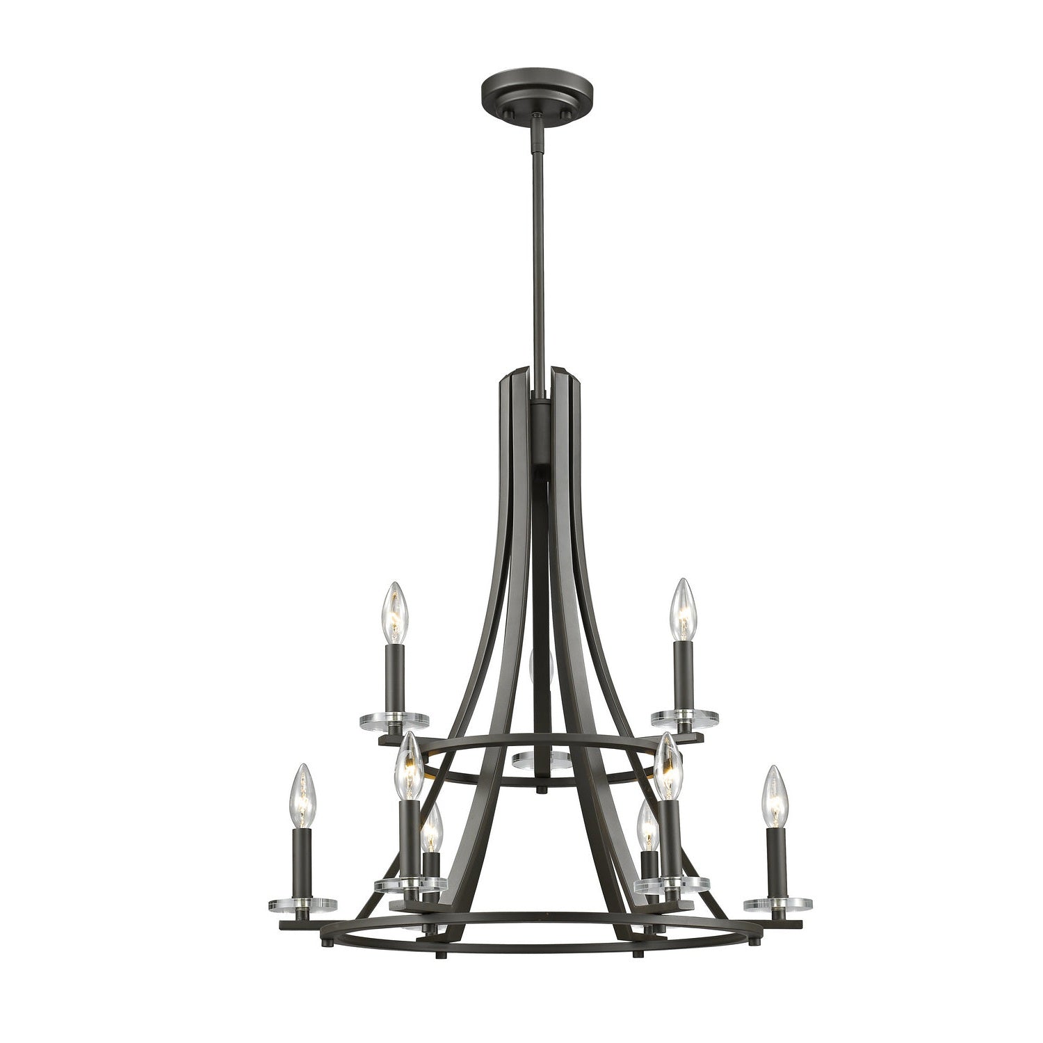 Z-Lite - 2010-9BRZ - Nine Light Chandelier - Verona - Bronze