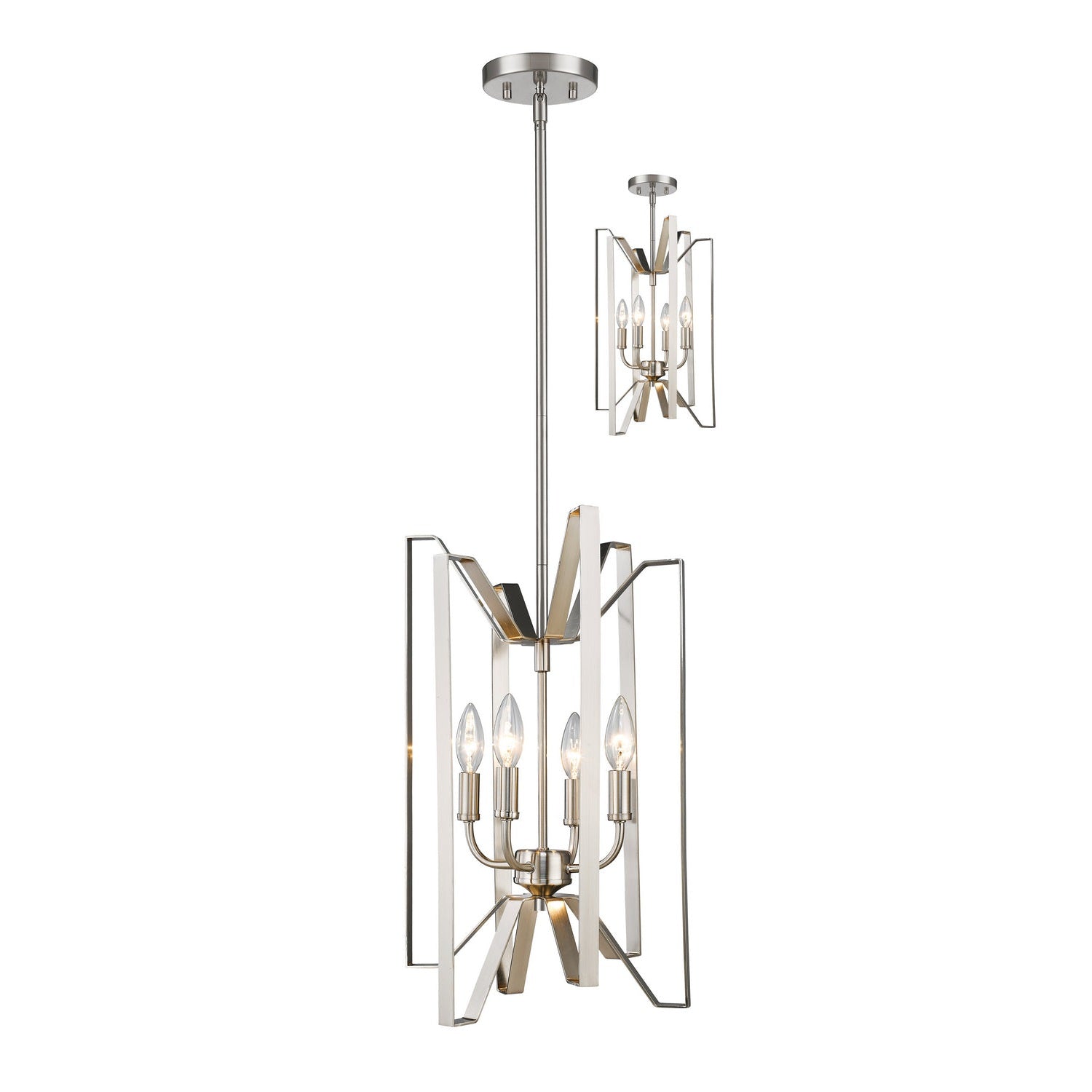 Z-Lite - 4000-4BN - Four Light Chandelier - Marsala - Brushed Nickel