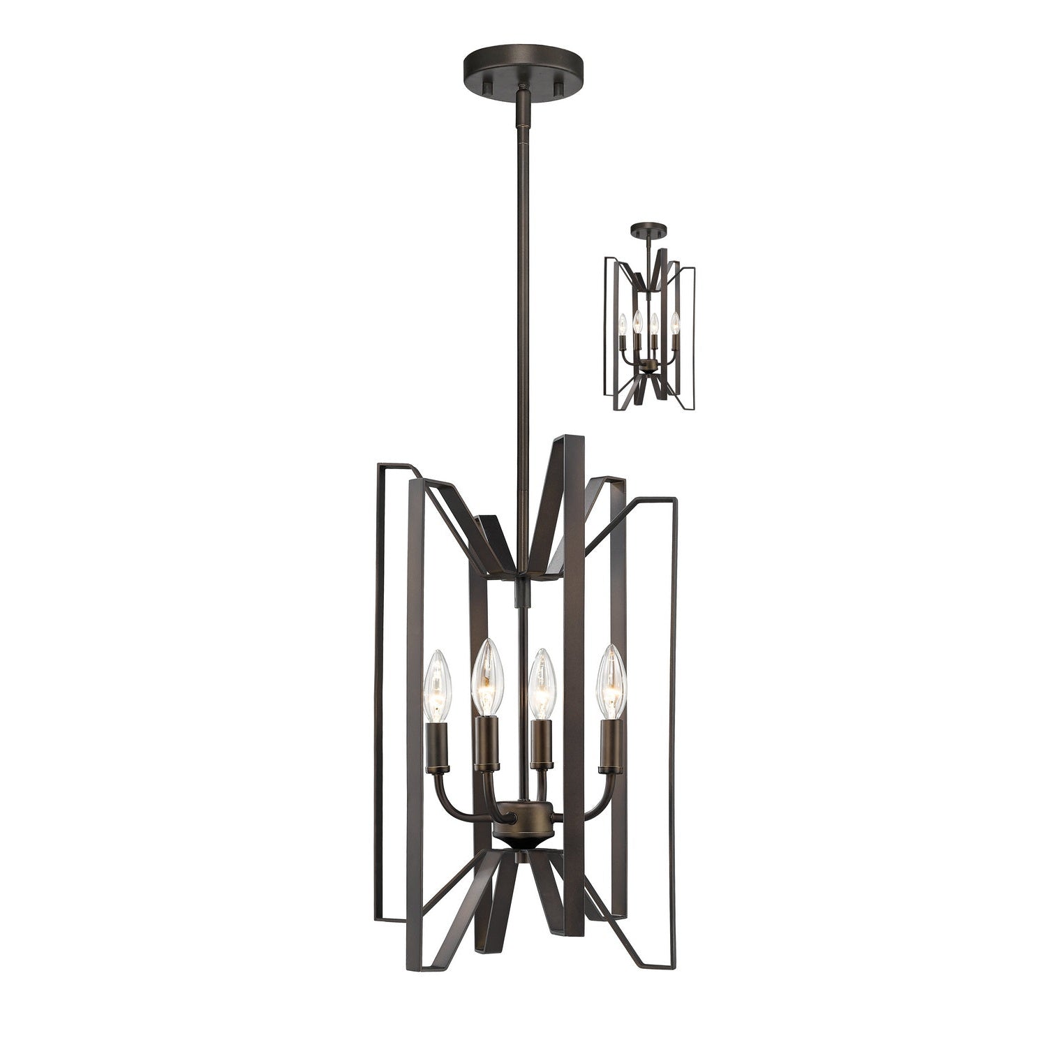 Z-Lite - 4000-4BRZ - Four Light Chandelier - Marsala - Bronze
