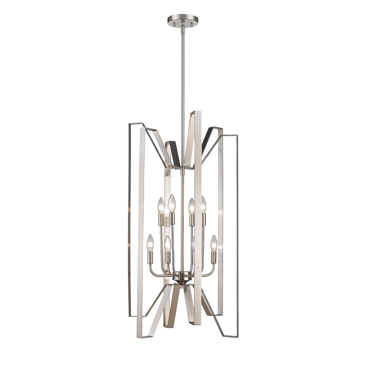 Z-Lite - 4000-8BN - Eight Light Chandelier - Marsala - Brushed Nickel