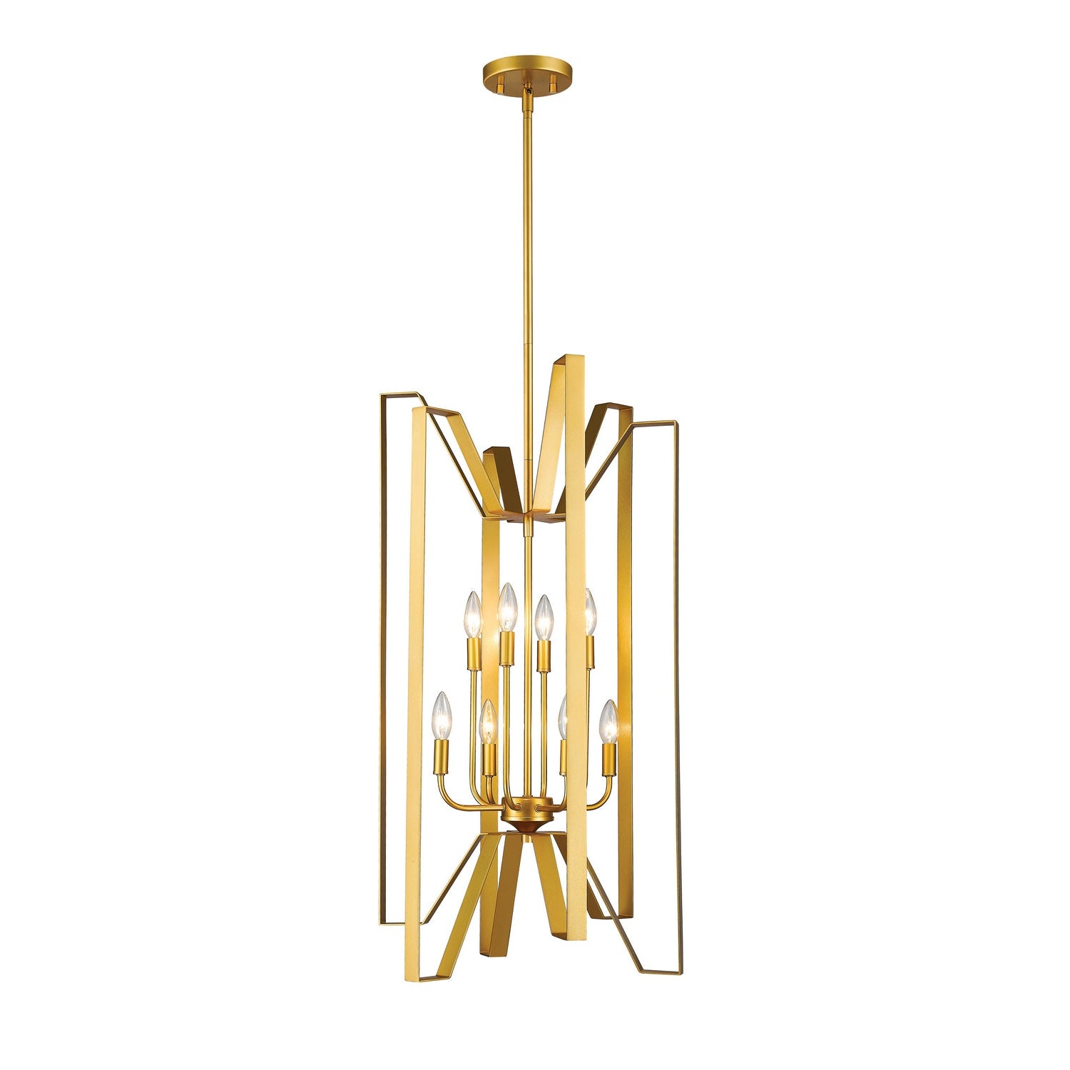 Z-Lite - 4000-8PMG - Eight Light Chandelier - Marsala - Polished Metallic Gold