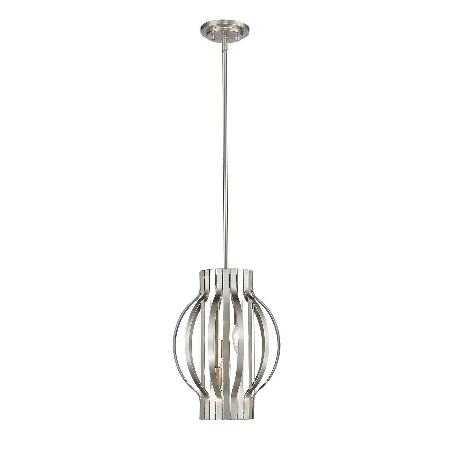 Z-Lite - 436-12BN - Three Light Pendant - Moundou - Brushed Nickel