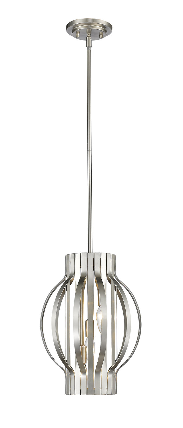 Z-Lite - 436-12BN - Three Light Pendant - Moundou - Brushed Nickel