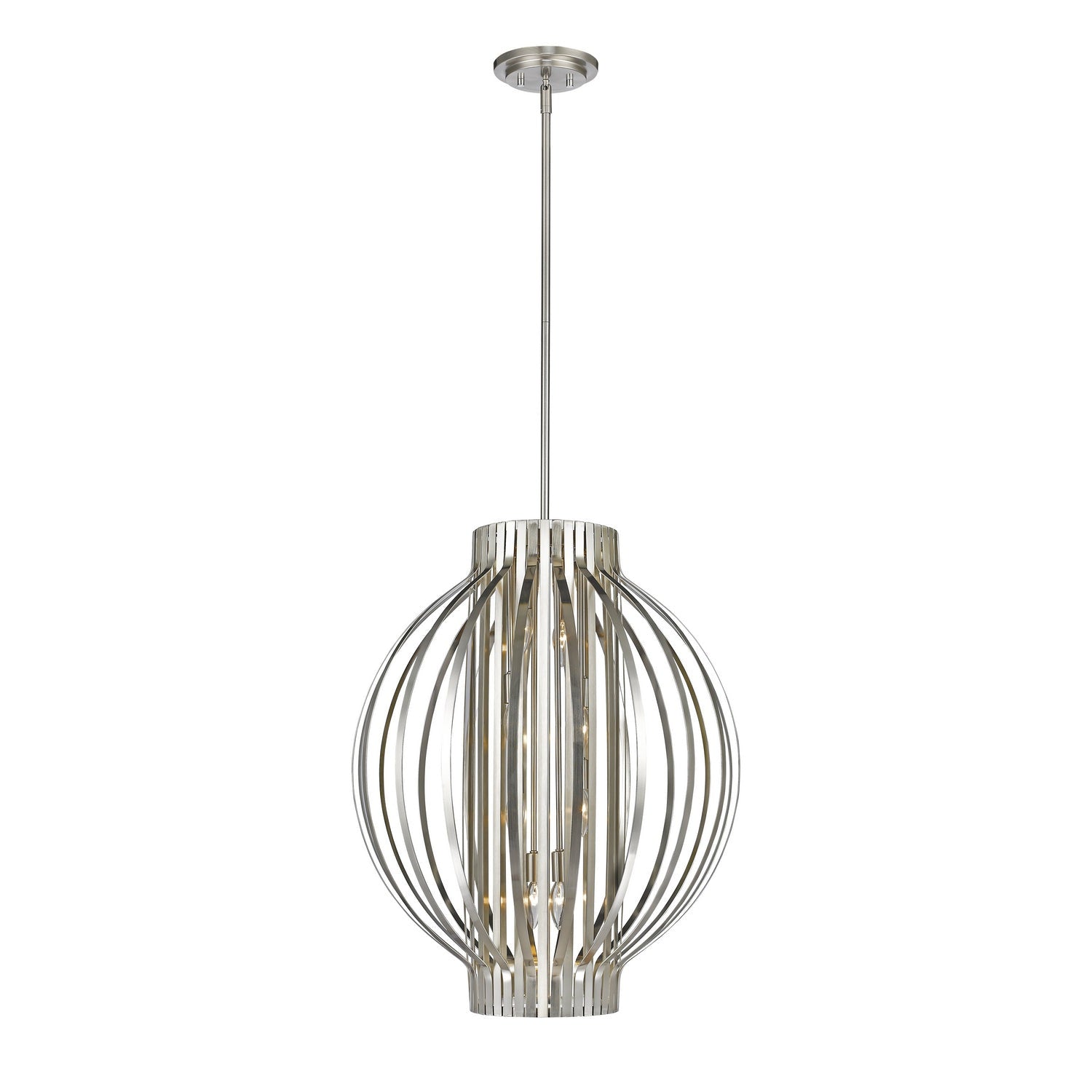 Z-Lite - 436-24BN - Eight Light Pendant - Moundou - Brushed Nickel