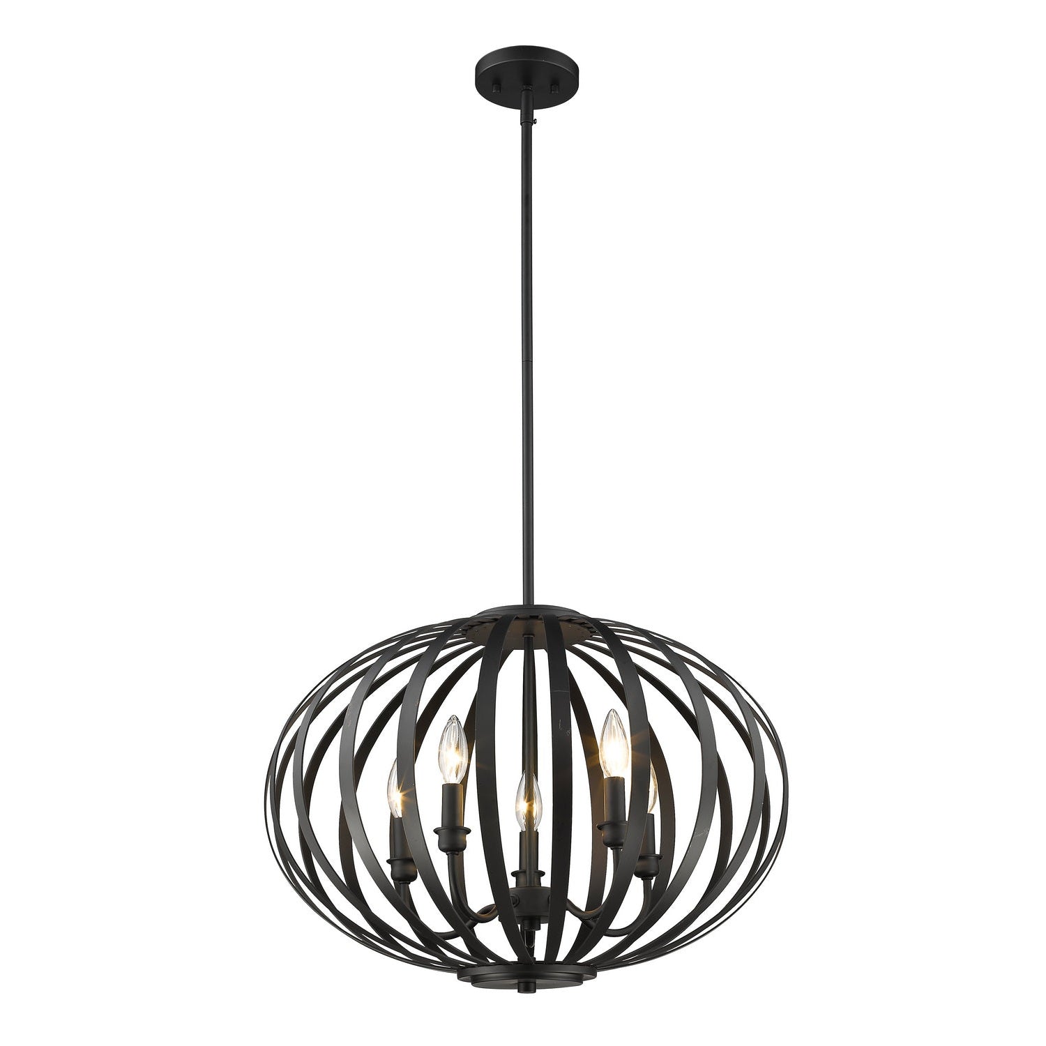 Z-Lite - 438-20BRZ - Five Light Chandelier - Moundou - Bronze