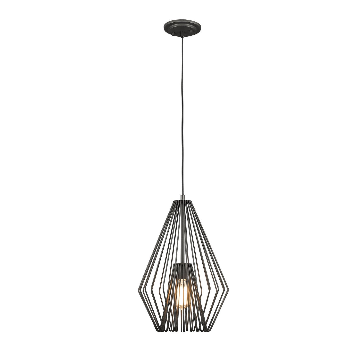 Z-Lite - 442MP12-BRZ - One Light Pendant - Quintus - Bronze